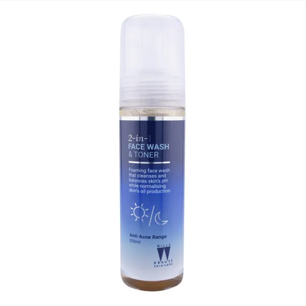 Willa Krause 2 in 1 Face Wash & Toner