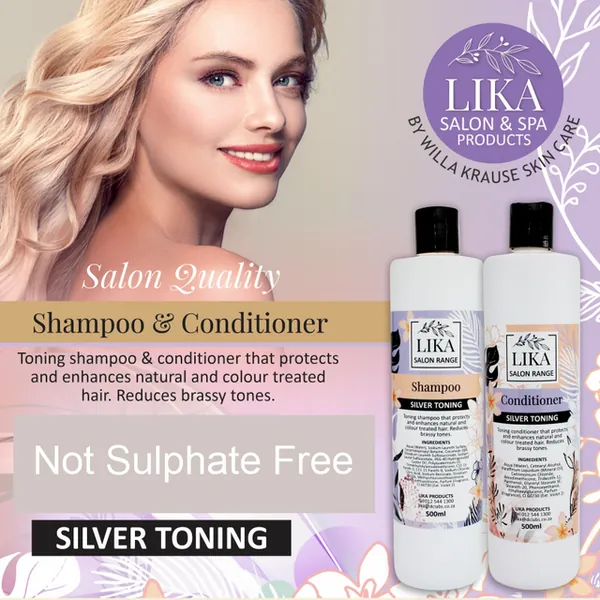 Willa Krause Lika Silver Toning Shampoo and Conditioner combo set